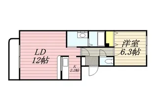ノーベルコートS4【2階】の間取り