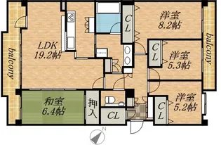 じょうてつドエル・アイム伏見神社【205号室】の間取り