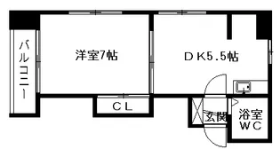 キャッスル北沢札幌【2階】の間取り