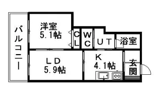 KDXレジデンス大通公園【3階】の間取り