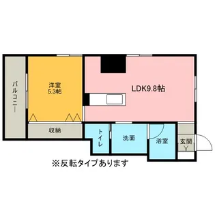 KDXレジデンス大通公園【9階】の間取り