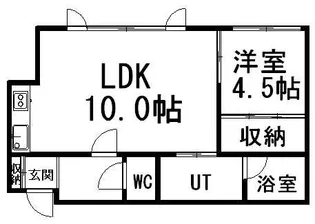 ノーススクエア・J【1階】の間取り