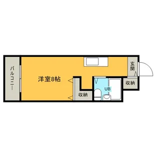 メゾンエクレーレ近代美術館【4階】の間取り