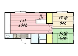 レジデンスヨウワ【0201号室】の間取り