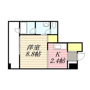 ラフィネタワー札幌南3条【3階】の間取り