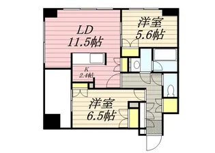 ラフィネタワー札幌南3条【8階】の間取り