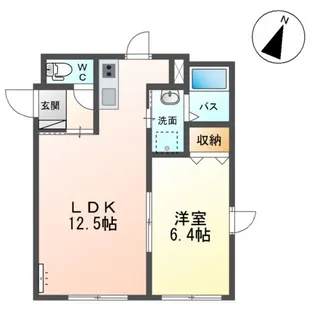 221 円山テラス【4階】の間取り