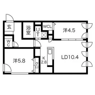 シティプレミア宮の森【2階】の間取り