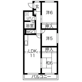 アイステージ山鼻【2階】の間取り