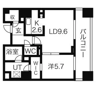 プライムメゾン南2条【13階】の間取り