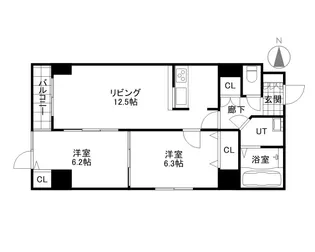 マハトゥール札幌【801号室】の間取り