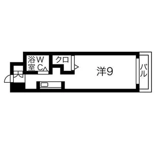 メゾンクレスト円山公園【0205号室】の間取り