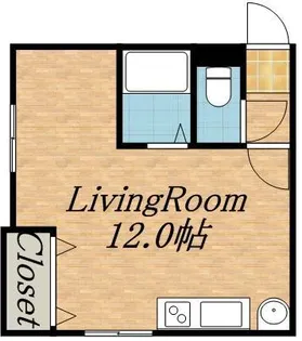 WOOD611【103号室】の間取り