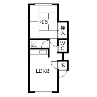 こもだハイツ【201号室】の間取り