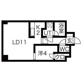 ノール山鼻【8階】の間取り