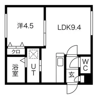 リベルタ澄川【4階】の間取り