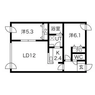 PARMA(パルマ)【2階】の間取り