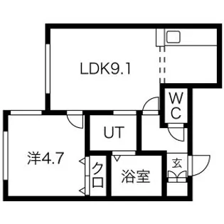 DINO 発寒南【4階】の間取り