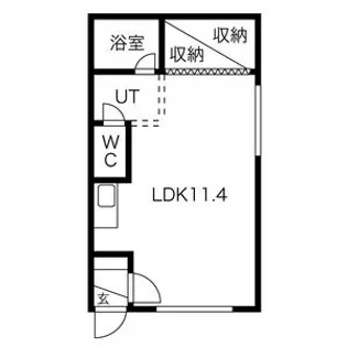 エルシー円山NO.3【105号室】の間取り