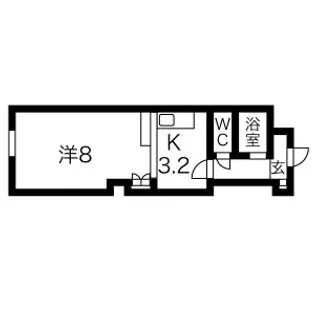 アイビス壱番館【402号室】の間取り