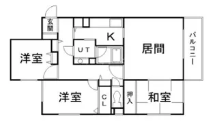 コープ野村宮の森グランデ【3階】の間取り