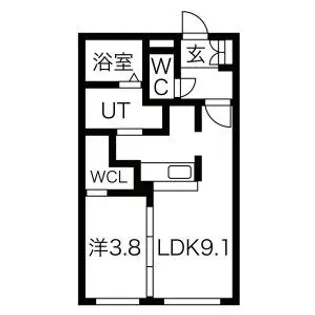 BT.KIKUSUI【3階】の間取り