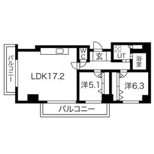 コンドー円山KIRARI【8階】の間取り