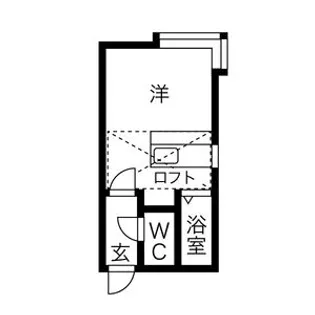 ハイライフ円山【205号室】の間取り