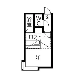 ハイライフ円山【202号室】の間取り