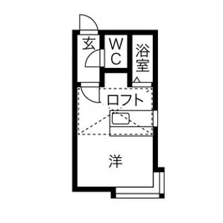 ハイライフ円山【201号室】の間取り