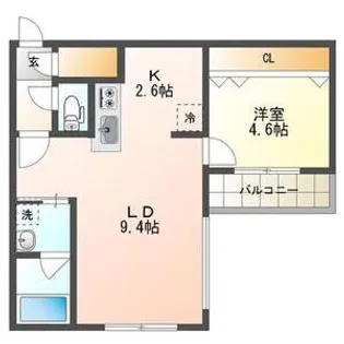 ピオネロ山鼻【3階】の間取り