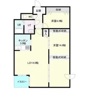 カーサカーライル【3階】の間取り