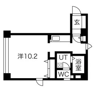 アンクレー円山【4階】の間取り