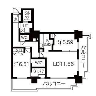 パシフィックタワー札幌【27階】の間取り