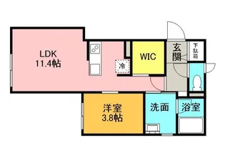 エルザ中島公園【102号室】の間取り