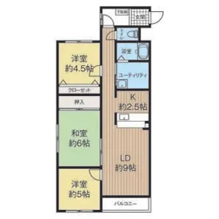 サウス15【00303号室】の間取り