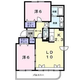 マーサ宮の森【101号室】の間取り