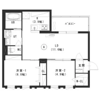 F・DRESS FUSHIMI【3階】の間取り