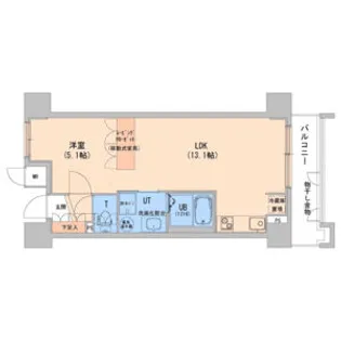 エナコート知事公館前【6階】の間取り