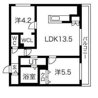 ララコム澄川【403P号室】の間取り