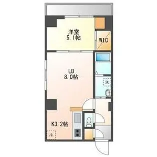 スペチアーレ・プリーモ【602号室】の間取り