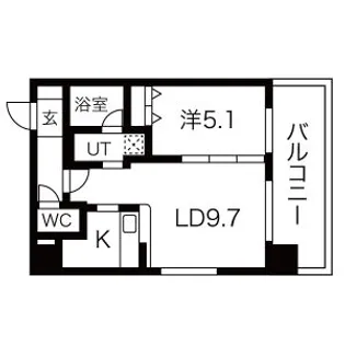 ロックヒルズ札幌【2階】の間取り