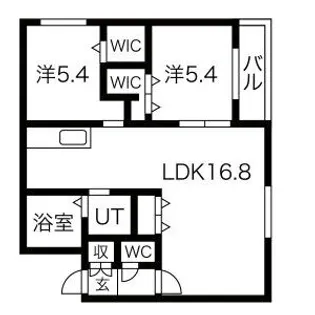 アイル山鼻【3階】の間取り