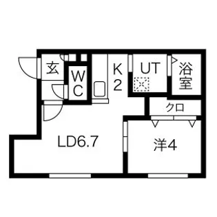 HORUS(ホルス)【4階】の間取り