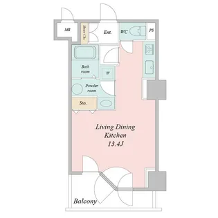 UURコート札幌南三条プレミアタワー【16階】の間取り