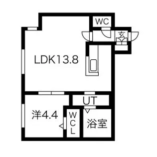 Pche裏参道【2階】の間取り