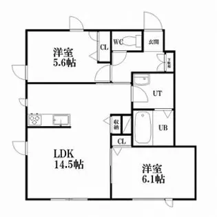 メゾンド・ラウラ【1階】の間取り