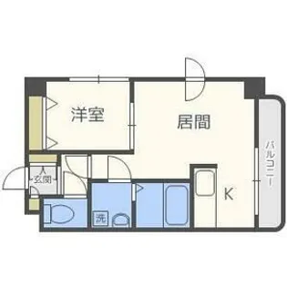 フェニックス円山【1階】の間取り