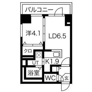 グランカーサ南6条【00801号室】の間取り