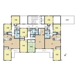 クラーク宮の森【00102号室】の間取り